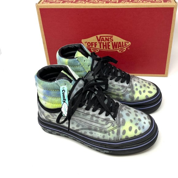 Vans Super Comfycush Blotche Gray Velvet Casual Shoes Women's Sizes VN0A4UVM2QK - Picture 5 of 9